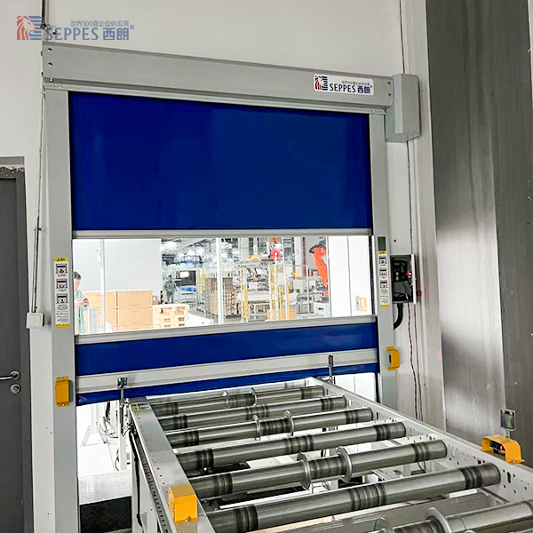 固德威电源科技输送线安装西朗快速门