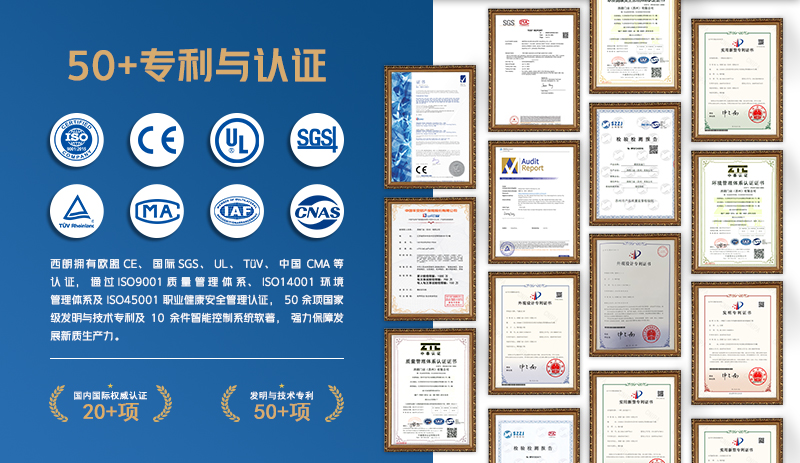 权威认证+专利+1500万保险